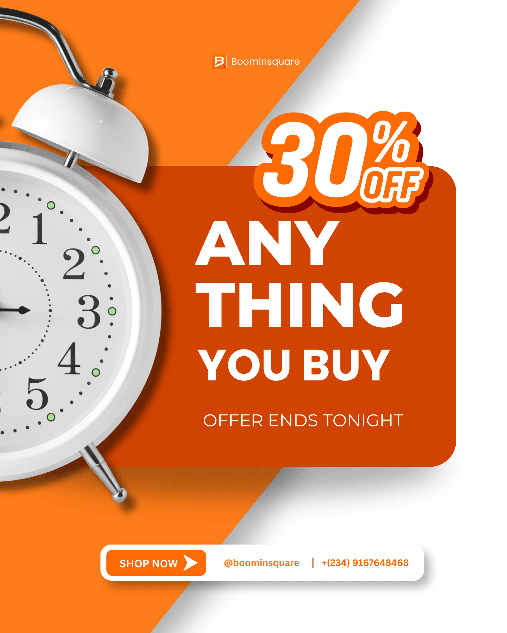 BoominSquare ecommerce promotional poster