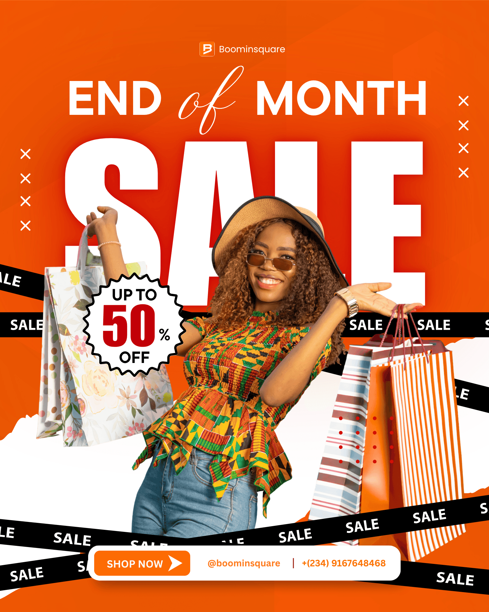 BoominSquare ecommerce campaign poster