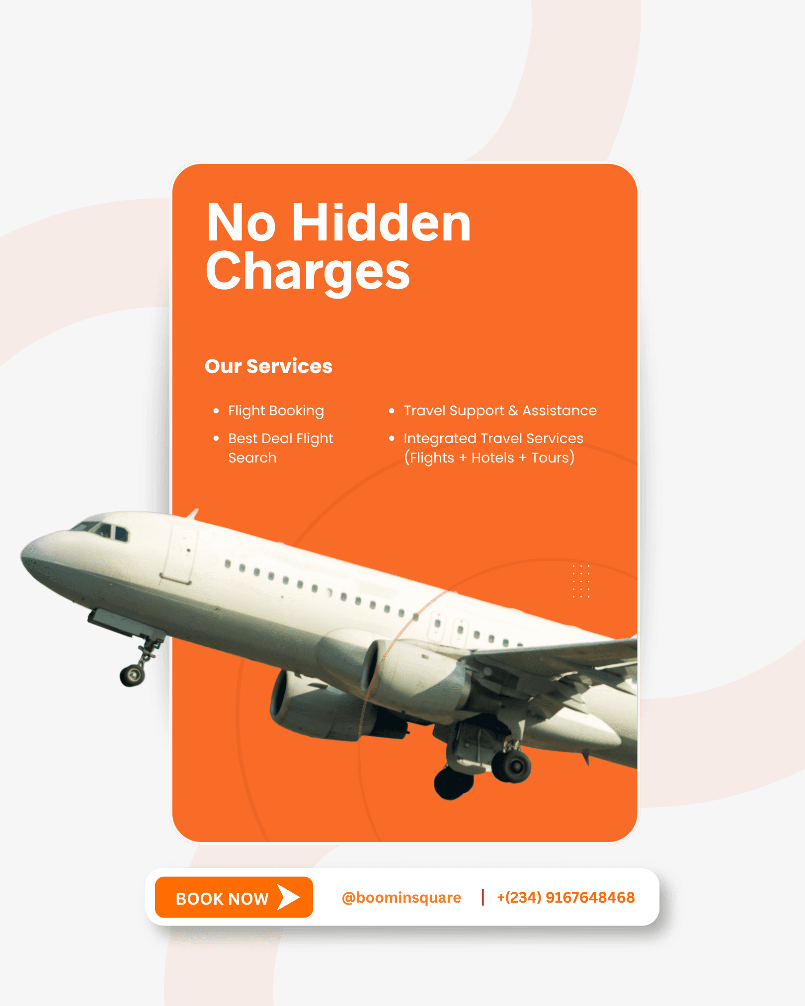 BoominSquare flight promo poster for storefront cross-sell