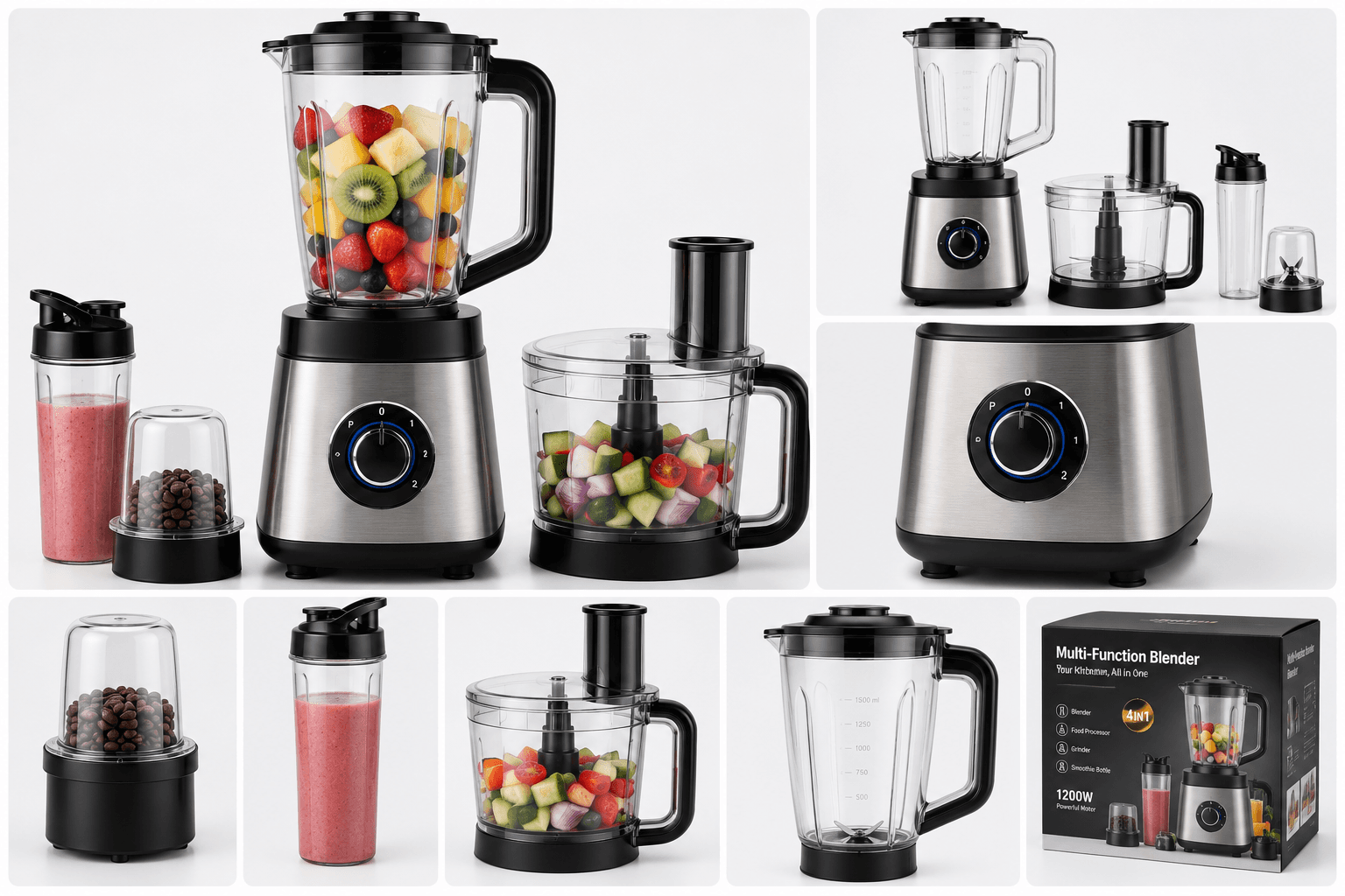 Multi-Function Kitchen Blender & Food Processor β 4-in-1